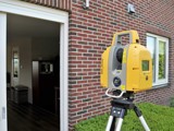 3D laserscan bij een gebouw.